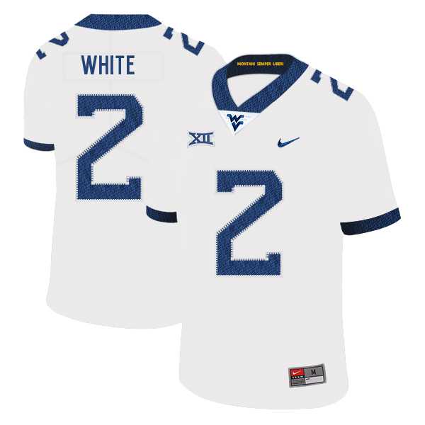 West Virginia Mountaineers 2 Ka'Raun White White College Football Jersey Dzhi,We sell and wholesale West Virginia Mountaineers 2 Ka'Raun White White College Football Jersey Dzhi on line form chian!